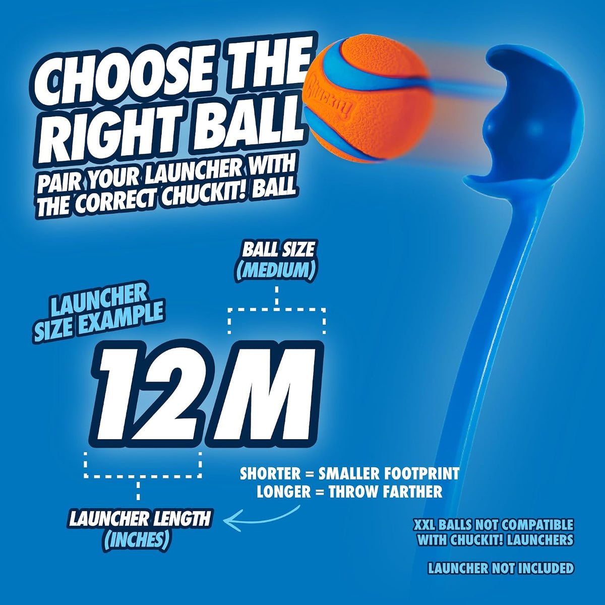 Chuckit! Classic 26M Dog Ball Launcher - Sport / 12in (Pack of 12) - image 3