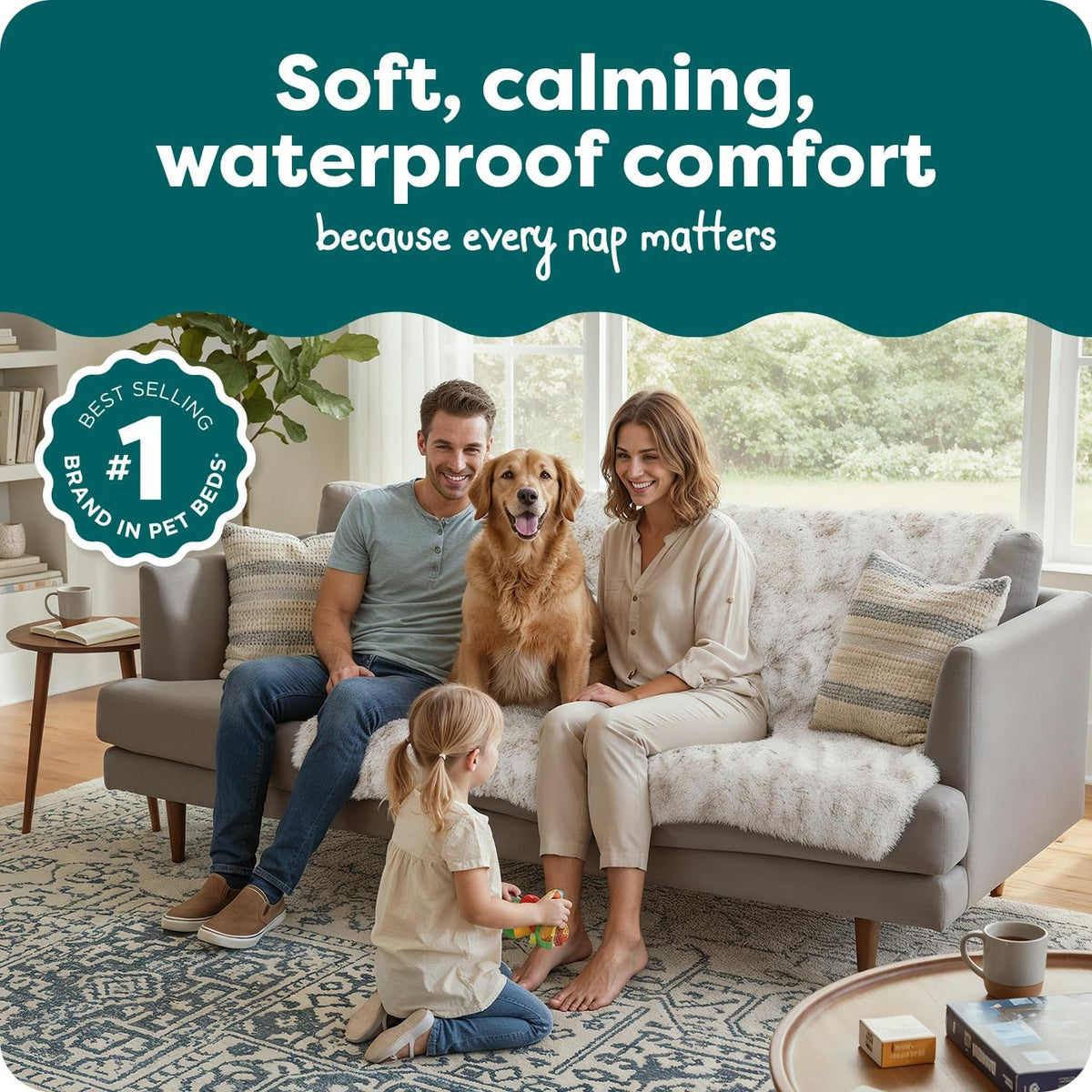 Furhaven Waterproof Throw Blanket for Dogs & Indoor Cats - Driftwood / X-Large - image 2