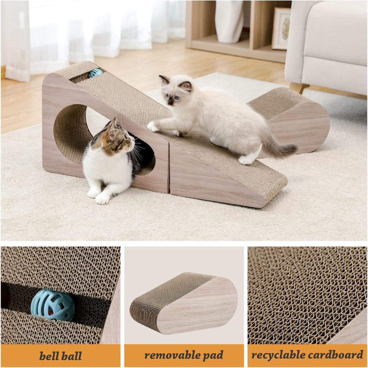 PAWZ Road 28.3" Cardboard Cat Scratcher Triangle 2 in 1 Cat - image 4