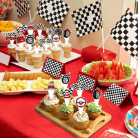 Hxezoc football cupcake toppers and wrappers set with brown and green football designs - view 18