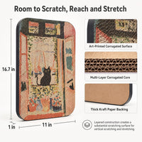 Cat Wall Scratcher, Art Cat Scratching Board for Indoor Cats – Essentials for Cats - The Open Window - image 2
