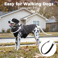 Winter Dog Coats for Small Dogs, Puppy Jacket with Harness - Black(Standard) / XXX-Large - image 4