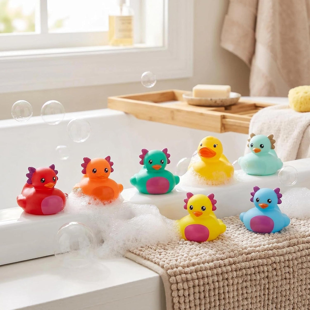 36 Pcs Halloween Rubber Ducks - Axolotl - image 3