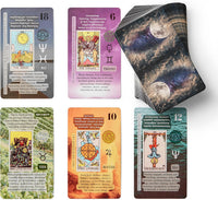 Witchy Cauldron Tarot Cards for Beginners with Meanings on Them - English