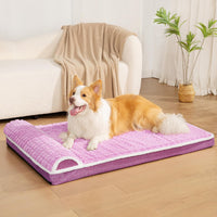 Orthopedic Large Dog Bed Pillow Pet Sofa Bed 36''X24'' Grey – Essentials for Dogs - Lilac / 48"L x 30"W x 3.5"Th - image 2