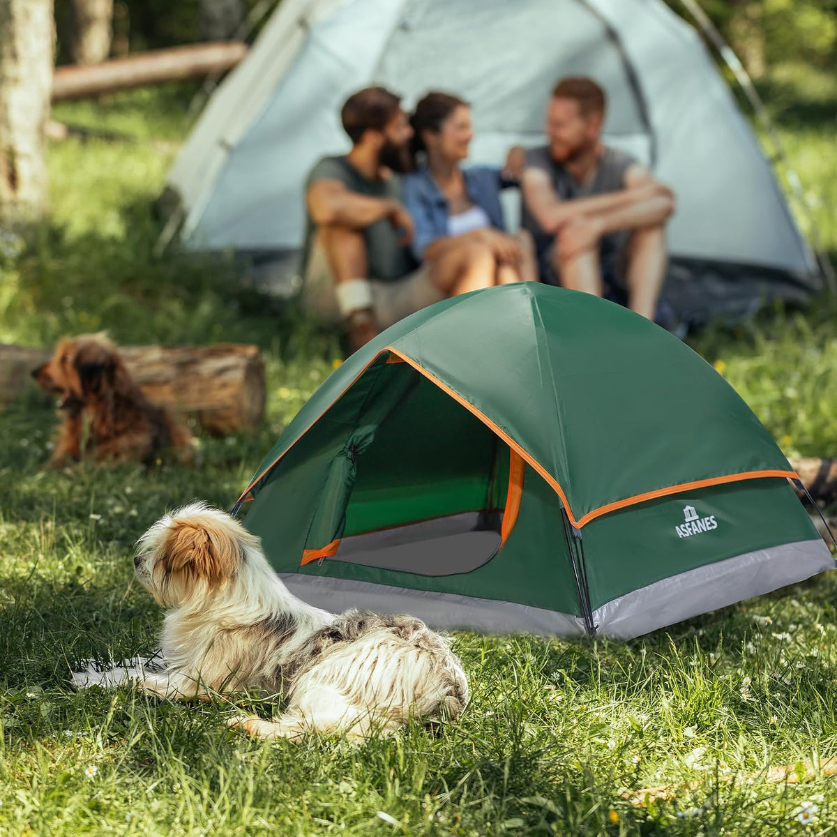 ASFANES Foldable Pet Tent for Medium Dogs & Cats - Army Green / L - image 4