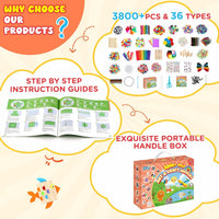 Zefy 3200+ Pcs Arts and Crafts Supplies for Kids - 3847 pcs - image 4