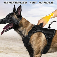 Tactical Dog Harness for Large Dogs - Black / Small: 15-30 lbs (Chest:20-26",Neck:15-18") - image 3