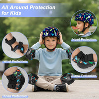 Unicorn Catcher Kids Helmet and Knee Pads Set - Blue / Small: 3-8 year - image 2