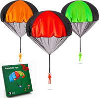 Yeeeasy Tangle-Free Parachute Toys for Kids Outdoor Flying Game - Gift 3Pcs