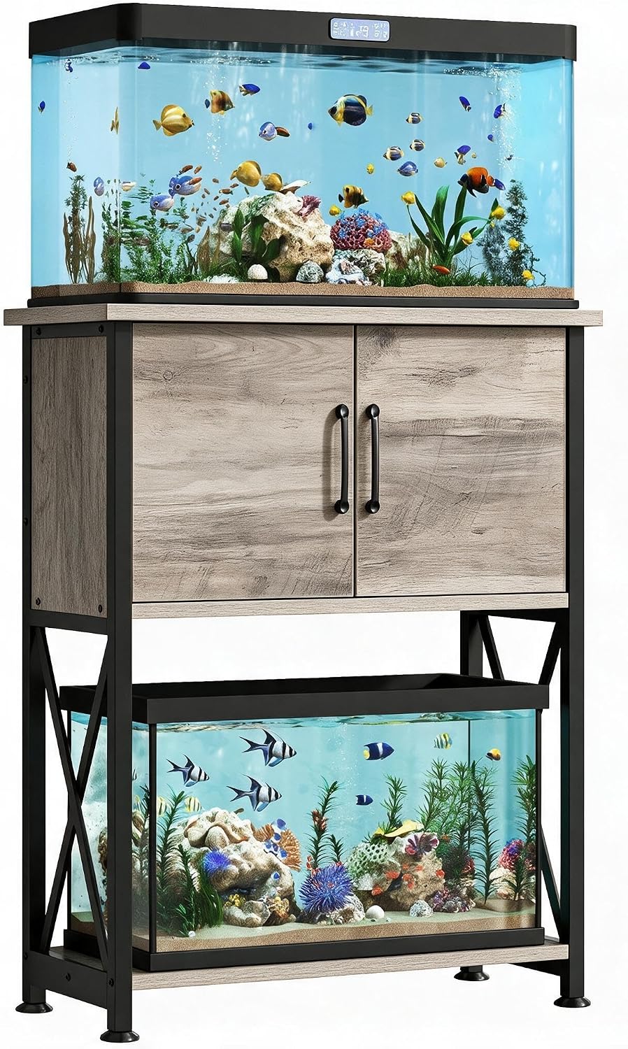 5-10 Gallon Fish Tank Stand - Grey / 5-10 Gallon