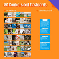 SpriteGru 50 double-sided verb flashcards with action pictures - view 19