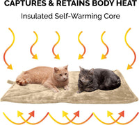 FurHaven ThermaNAP Self Warming Cat Mat - Large - 36"L x 24"W (Pack of 2) / 크림 - image 4