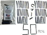 Awesome Aquatic Aquarium Plant Weights, Lead Ribbon Fish Anchors - 50 Pack Strips
