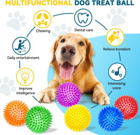 Squeaky Balls for Pet Small Puppy - Large Set of 6 / Multi - image 3