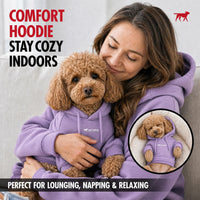 Tuff Pupper Dog Hoodie, Premium Quality Insulated Fabric - Lavender / XXX-Large (115-150 lbs) - image 4