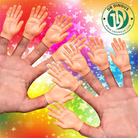 DR DINGUS Finger Hands Funny Gag Prank Gift – Fun for Kids & Family - 10 Hands (Zip Bag) - image 2