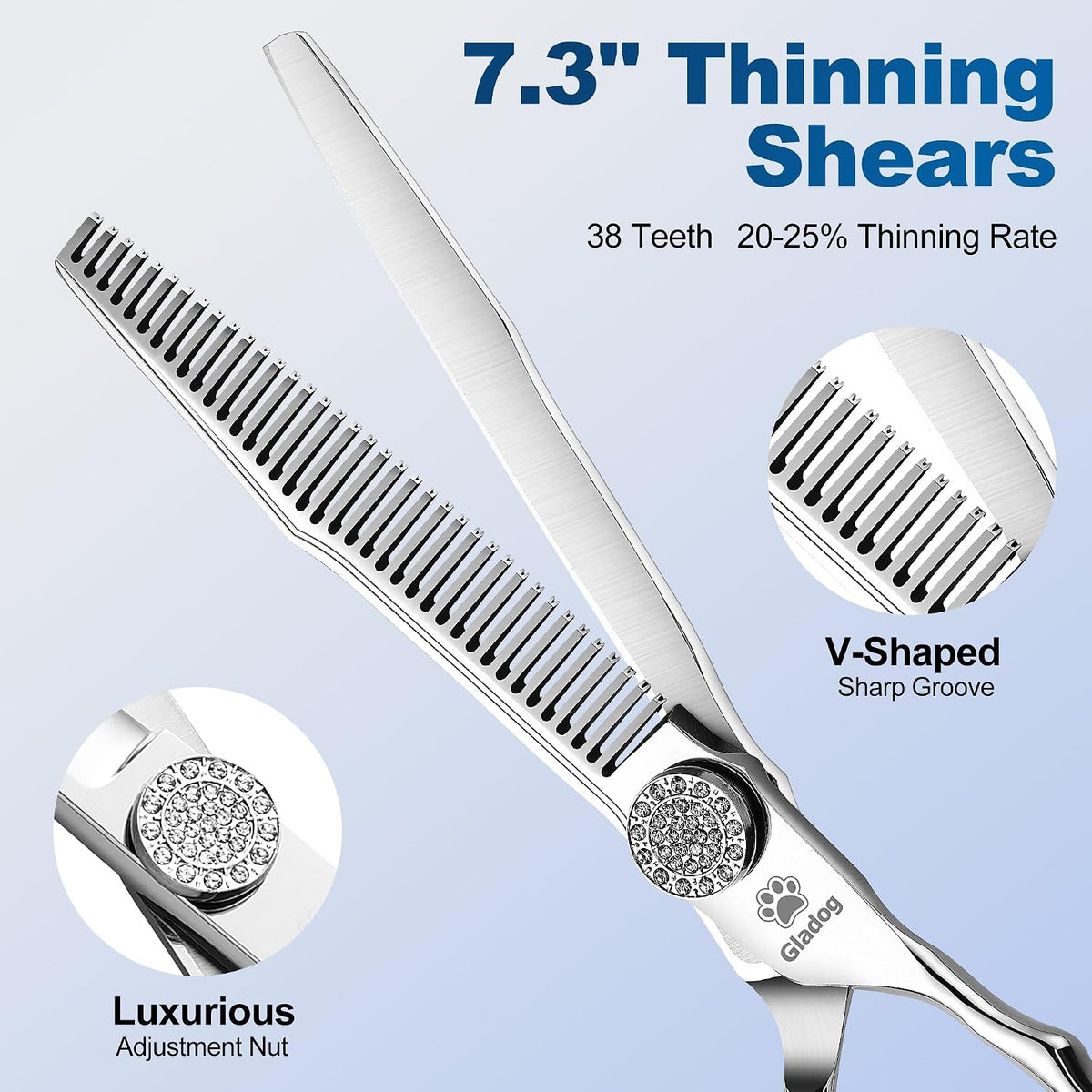 Dog Grooming Scissors Kit with Safety Round Tips - Premium Set - image 3