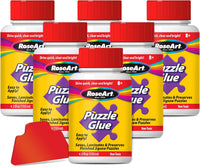RoseArt Jigsaw Puzzle Glue with Applicator, Saves - Puzzle Glue 6 Pack