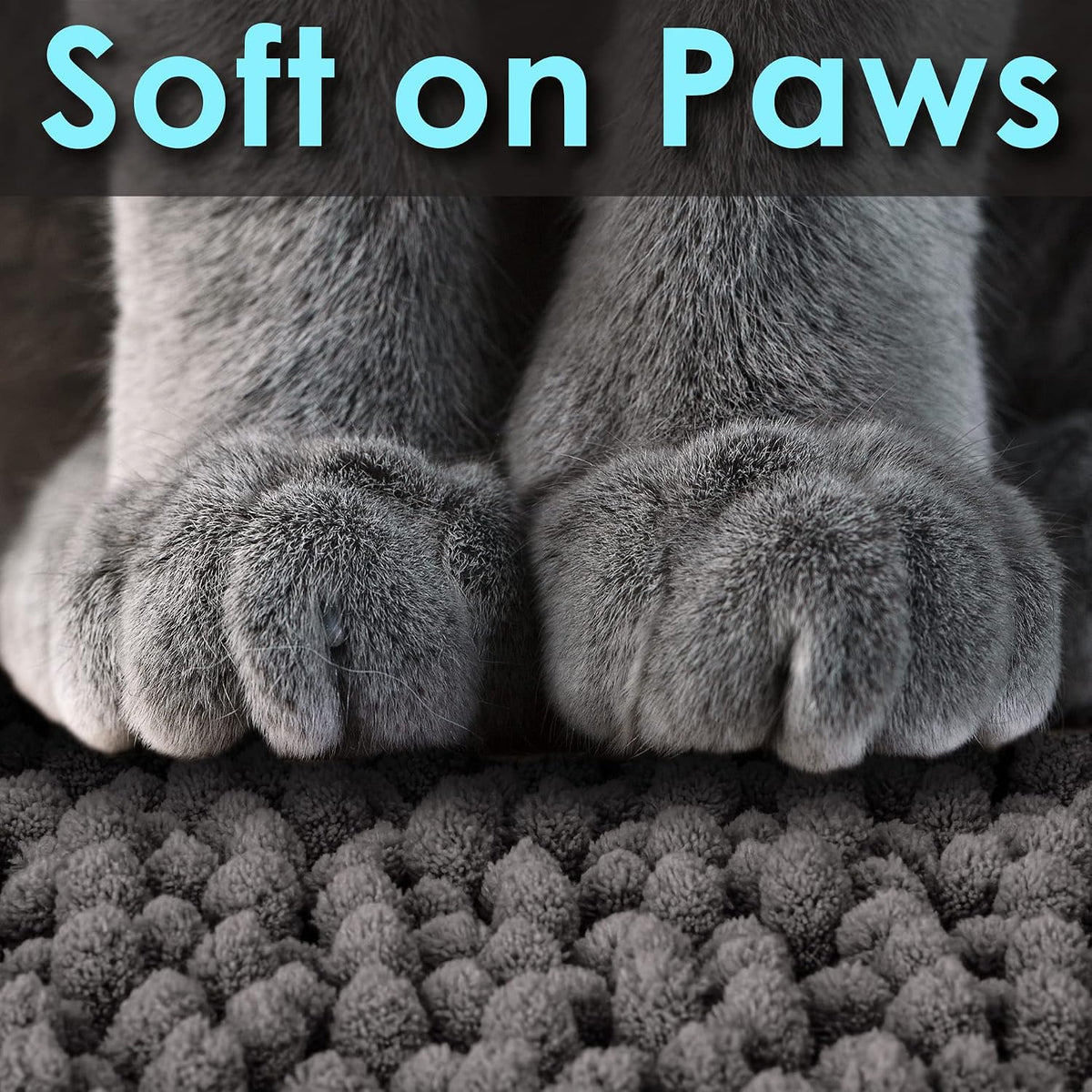 CatGuru Cat Litter Mat, Waterproof Litter Box Mat - Dark/ Heavy-Duty / Medium - image 4