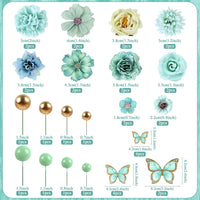 30Pcs 2D Waterproof Swallowtail Butterfly Cake Topper Transparent - Not Edible / Mixed Colors2 - image 2