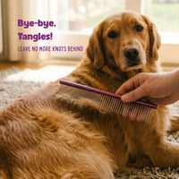 10-Inch Dog Combs for Grooming Matting - Purple / 10" - image 2