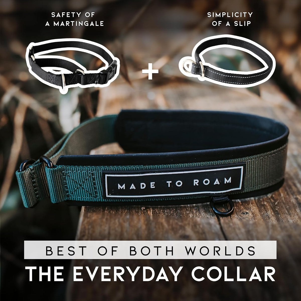 MADE TO ROAM Premium Everyday Dog Collar - Michigan Autumn / Size 2 - image 2