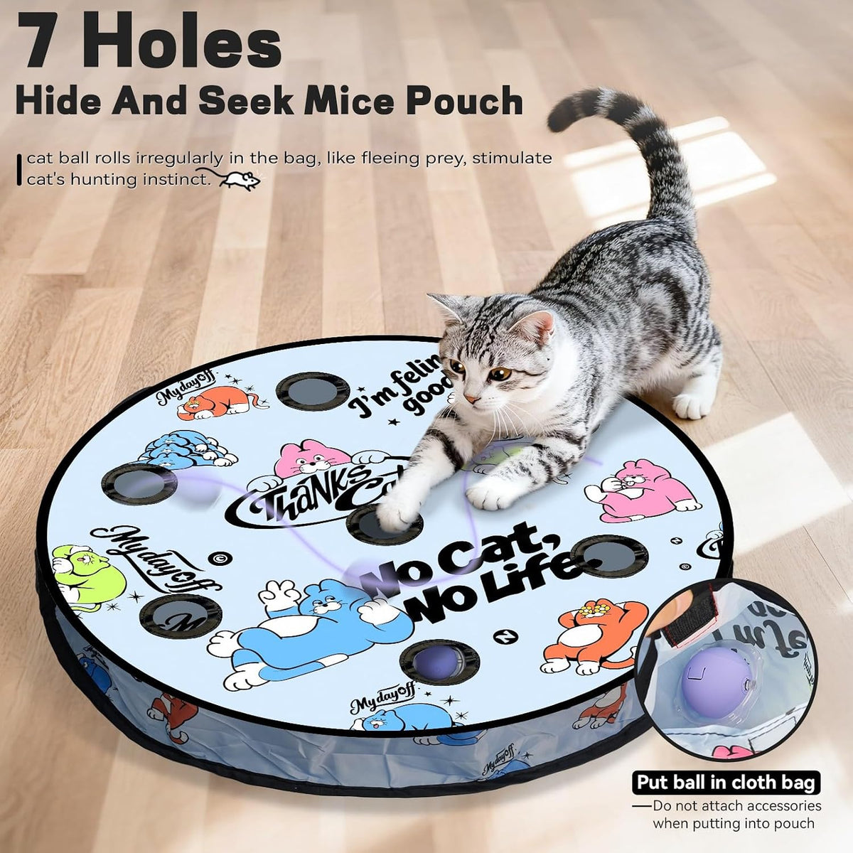 Interactive Cat Toy for Indoor Cats - No Cat No Life - image 3