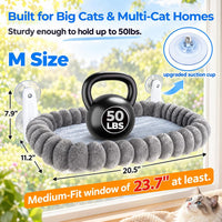 Cat Window Perch with Bird Feeder - M - image 2