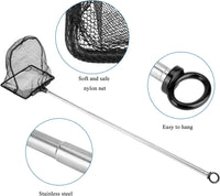 Aquarium Fish Net with Extendable Stainless Steel Long Handle Fine - Medium - image 3