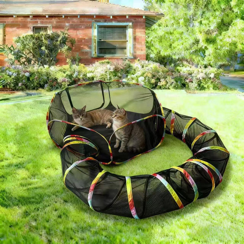CLKHOWL Outdoor Cat Enclosure, Portable Cat Tents for Outside