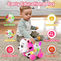 ToddlerCley Musical Puppy Toys for 1 Year Old Girl Gifts - Pink - image 3