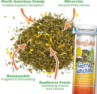Meowijuana Ruby Rascal Bundle | Get Silly Refillable Ruby Rascal Toy and Sierra Sunshine Catnip Blend | Promotes Play and Cat Health | Includes North American Organic Catnip