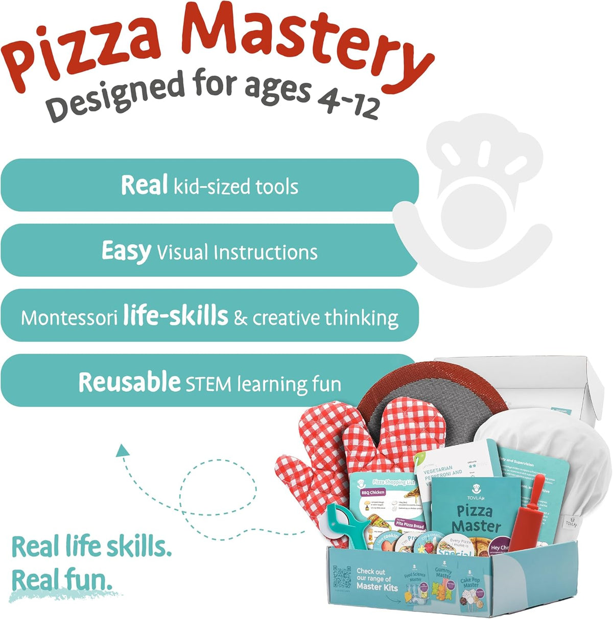 Tovla Jr. Kids Gummy Making Kit, Real Reusable Candy Science - Pizza Making Kit - image 4