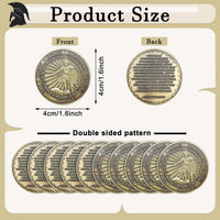 Nosiny 10 piece armor of God prayer coins in classic style alloy metal - view 35