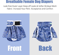 wegreeco Dog Diapers Female - Small (Pack of 3) / Classic Jeans - image 2