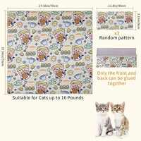 Cat Wrap for Grooming,Cat Wrap for Cutting Nails,Self-Adherent Soft Cat Blanket，Restrain the Cat to Keep Calm,Anti-Bite, Anti-Scratch, Wrap anti-Escape Grooming Bags for Cats ( within 16lbs)