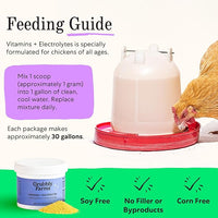 Grubbly Farms Vitamins + Electrolytes Water Supplement for Chickens (30 Day)
