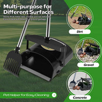UPSKY 33.4" Dog Pooper Scooper Swivel Bin & Rake Kit with 100 Waste - Black - image 4
