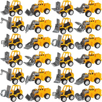 OJYUDD 24 mini pull back construction vehicles in yellow and black