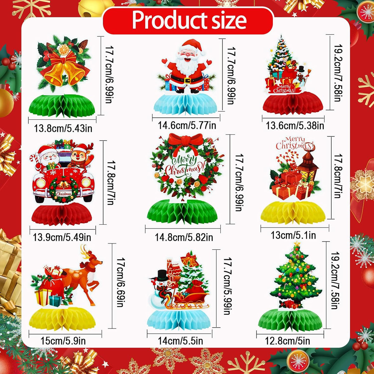 TONIFUL 1st Birthday Black Red Yellow Mouse Themed Table Centerpieces – Fun for Kids & Family - Christmas - image 2