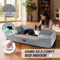 XIEEAOZEE Large Dog Car Seat for Pets Under 100 lbs - Gray - image 4