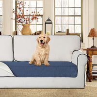 Easy-Going Waterproof Dog Bed Cover Reversible Leak Proof Pet Blanket - Navy/Ivory / 30x70 Inch - image 2