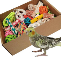 Bird Toys，Colorful Parrot Foraging and Tearing Toy Box – Essentials for Birds