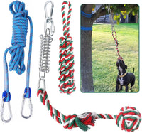 HOPET Dog Outdoor Bungee Hanging Toy - 1-Blue