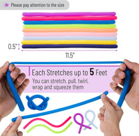 Mr. Pen, Monkey Noodle Fidget Toy, Colorful - Assorted Colors / 9 Pack - image 4