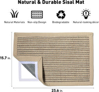 FUKUMARU Cat Scratcher Mat - Cream-Thicken-1 Pack-23.6 x 15.7 Inch - image 2