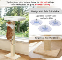 Cat Scratching Post with Large Window Perch - extra-large - image 3