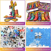1000 Piece Jigsaw Puzzle, French Riviera Flower Market - Flower Boots - image 3