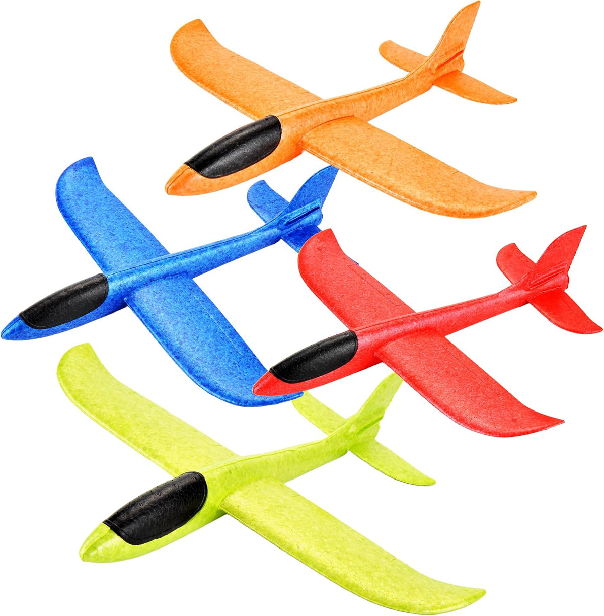 PowerTRC two 17.5 inch red and blue throwing foam airplane gliders - view 2